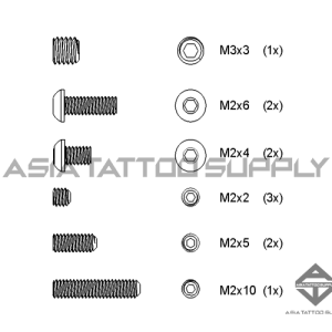 Inkmac No. 69 Screw Kit 2 (Stingray)