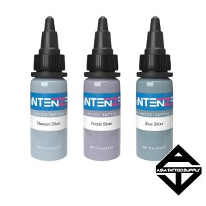 Intenze Essential Silver Tattoo Ink Set