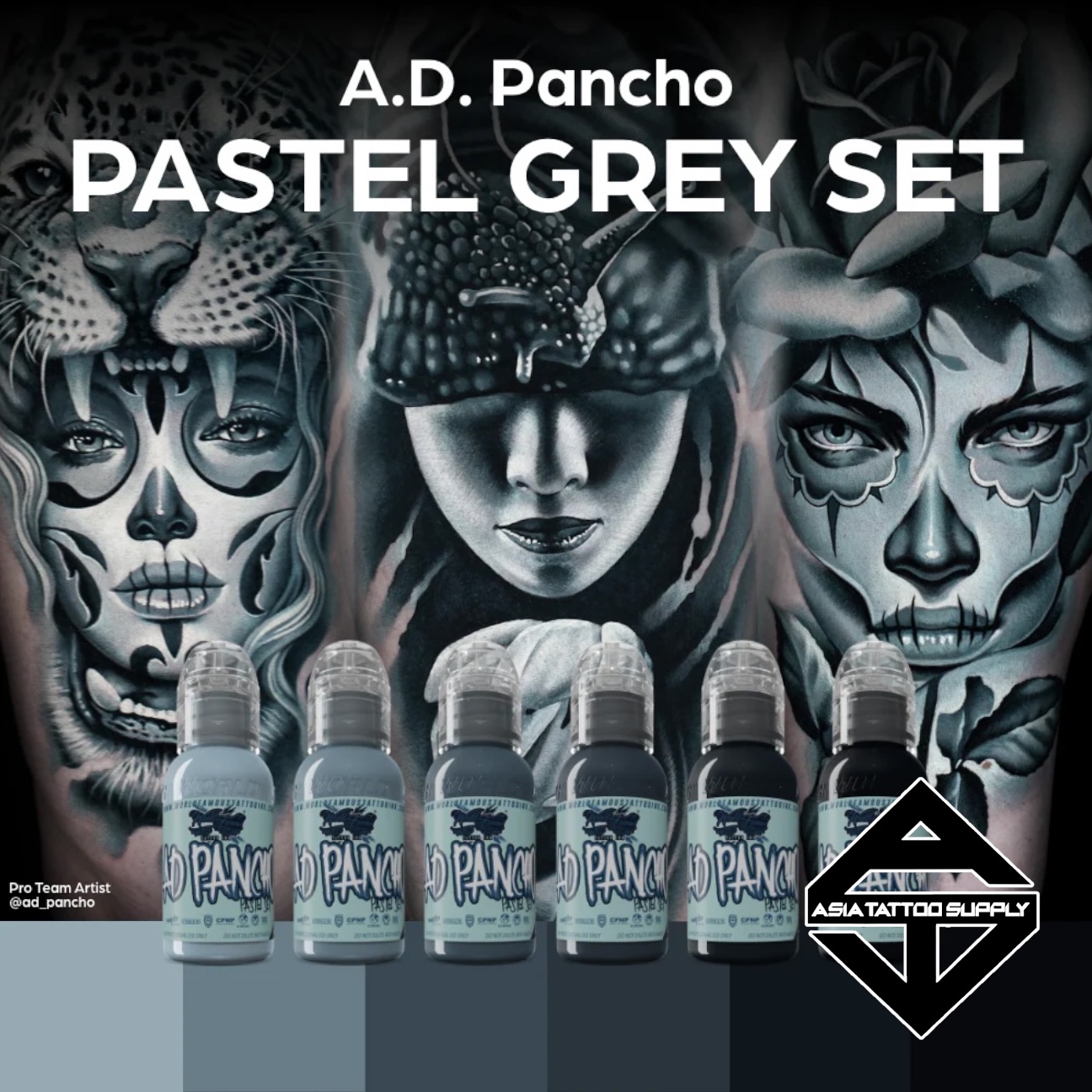 WFTI A.D. Pancho Pastel Grey Set